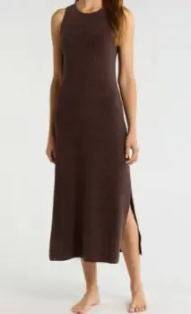 Barefoot Dreams CozyChic Ultra Lite Racerback Rib Sweater Dress