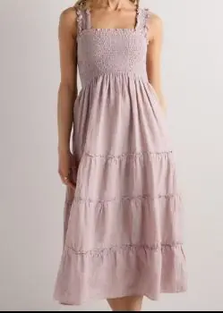 Quince European Linen Smocked Dress
